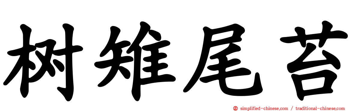 树雉尾苔
