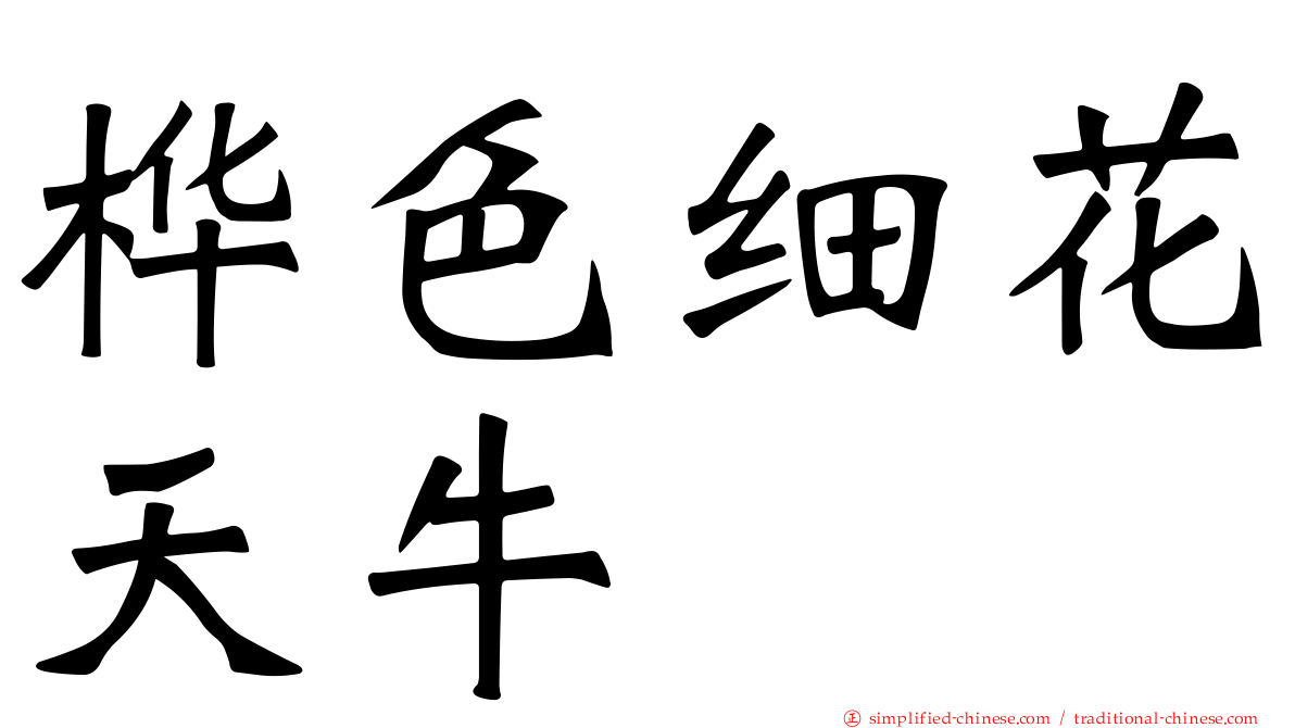 桦色细花天牛