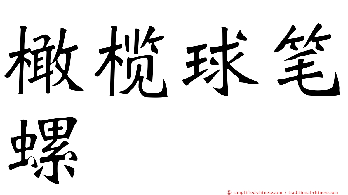 橄榄球笔螺