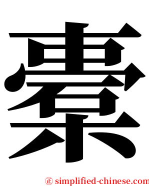 橐 serif font