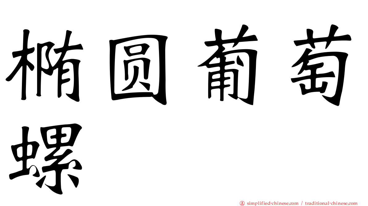 椭圆葡萄螺