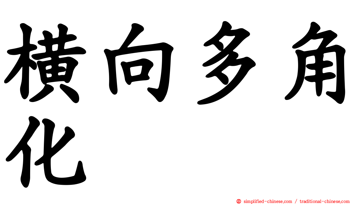 横向多角化