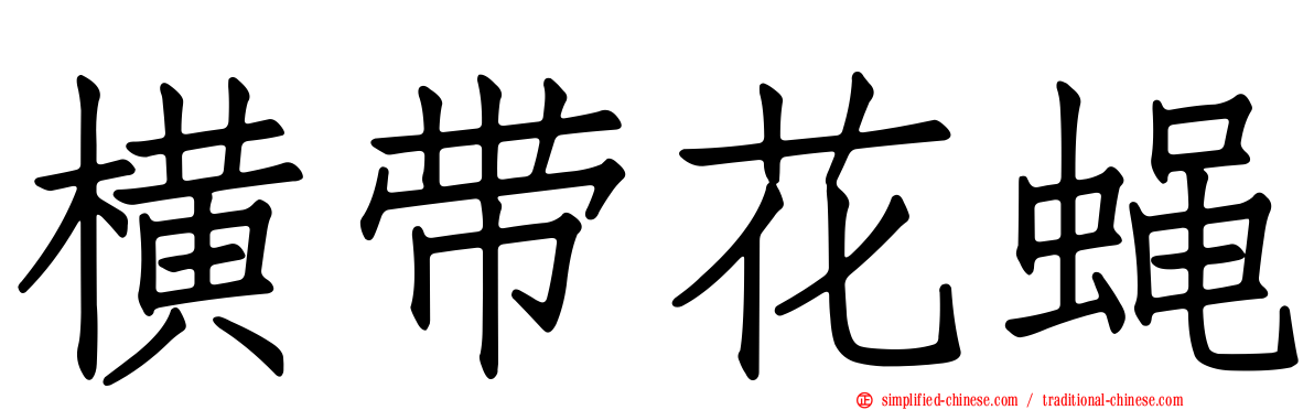 横带花蝇