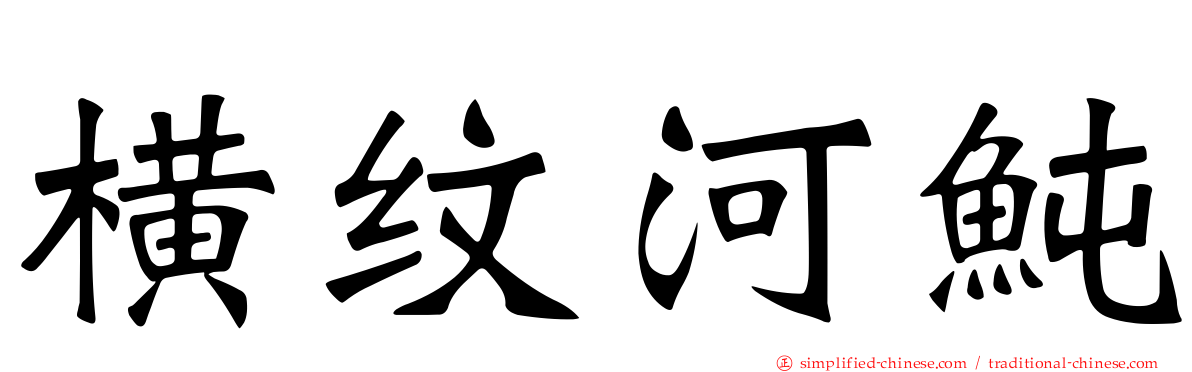 横纹河鲀