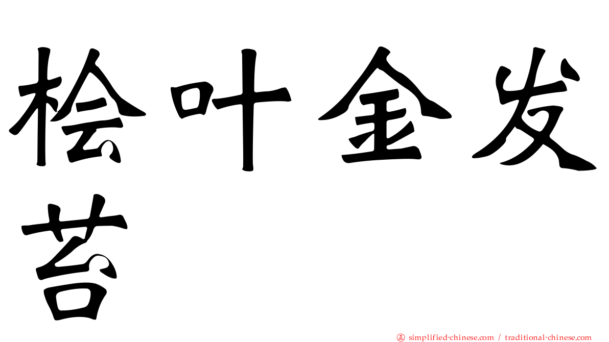 桧叶金发苔