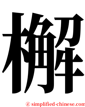 檞 serif font