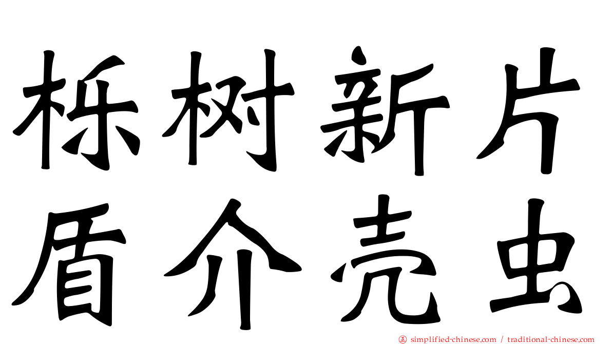 栎树新片盾介壳虫