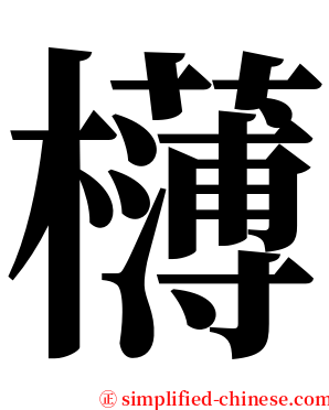 欂 serif font