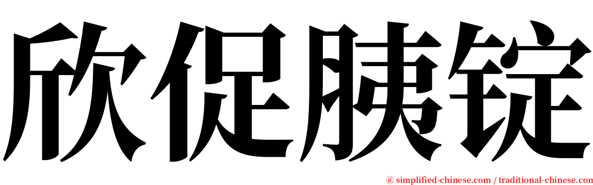 欣促胰锭 serif font