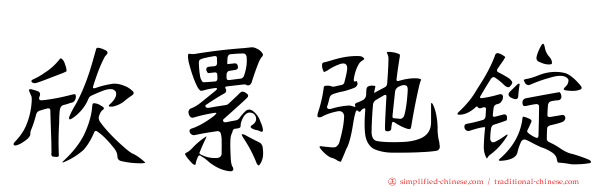 欣累弛锭