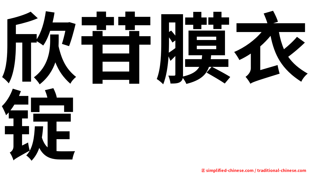 欣苷膜衣锭