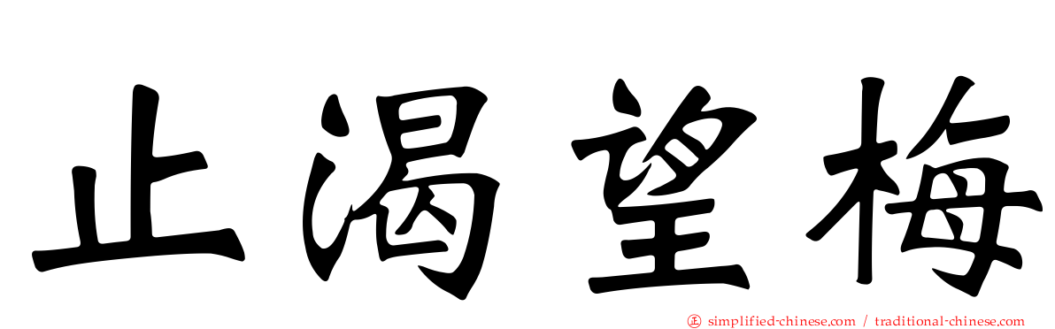 止渴望梅