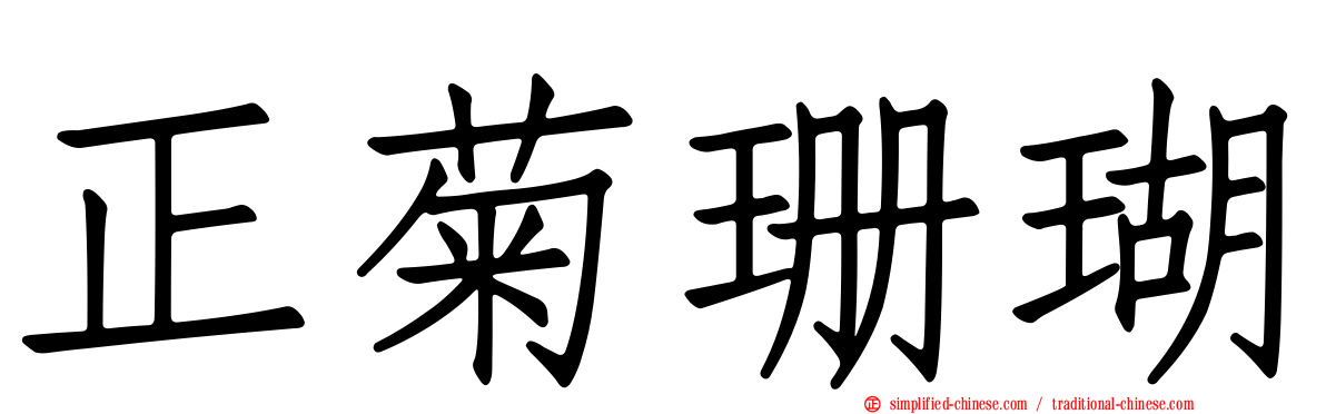 正菊珊瑚