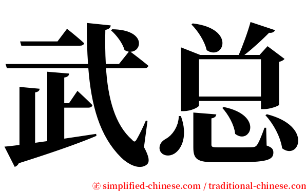 武总 serif font