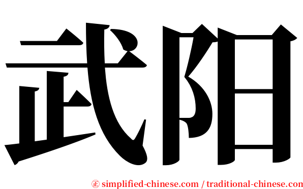 武阳 serif font