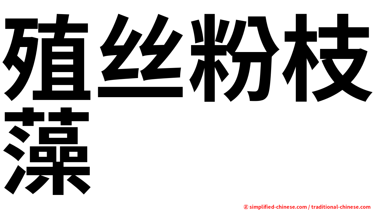 殖丝粉枝藻