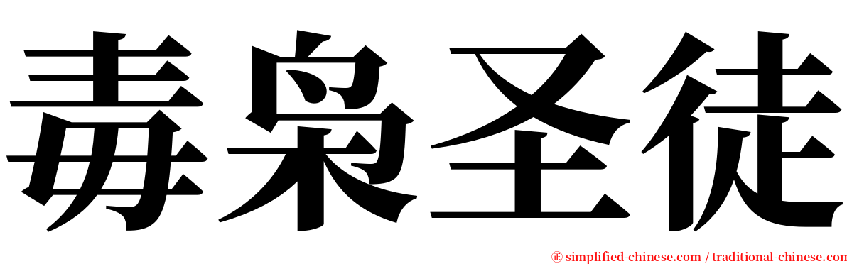 毒枭圣徒 serif font