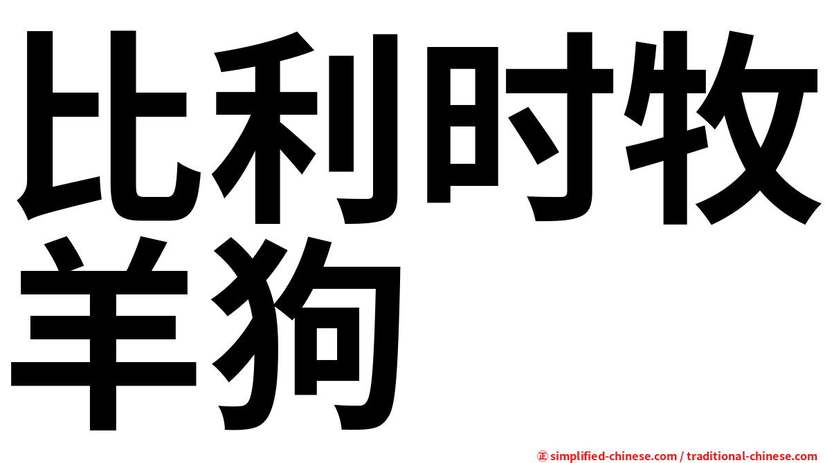 比利时牧羊狗