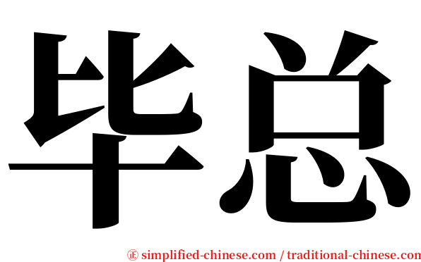 毕总 serif font