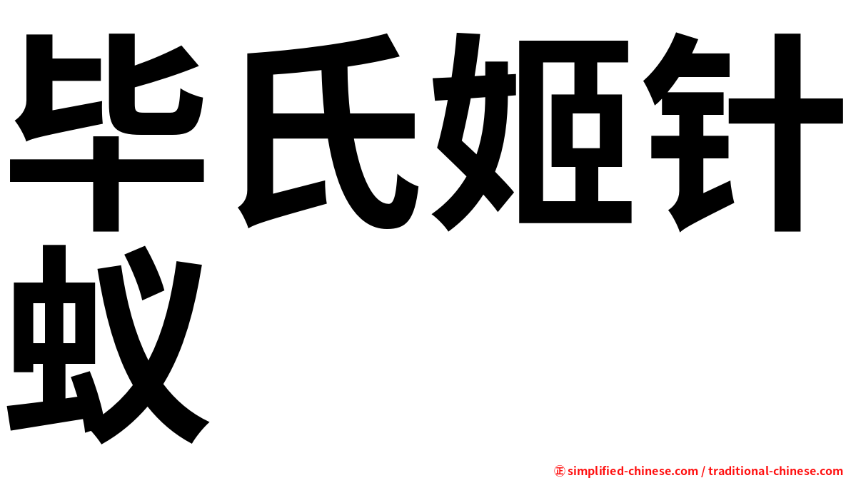 毕氏姬针蚁
