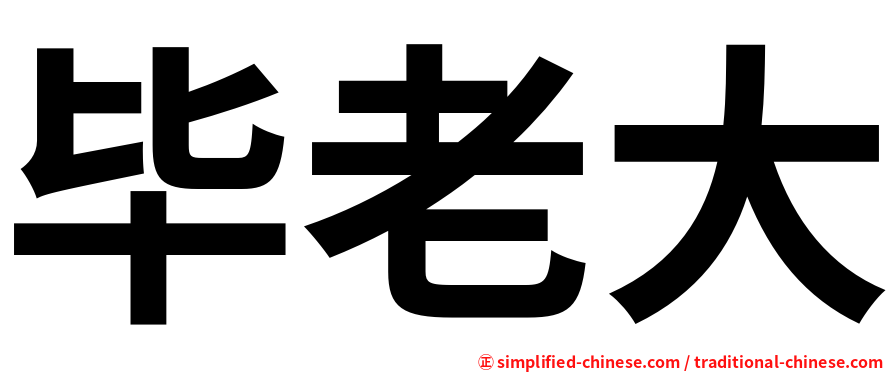 毕老大