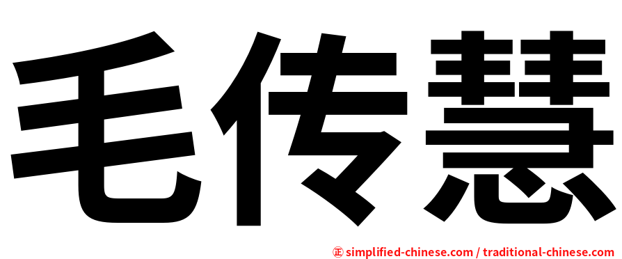 毛传慧