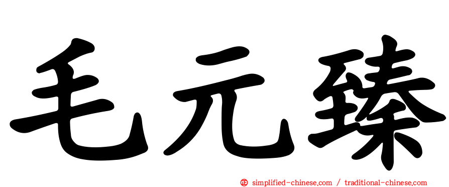 毛元臻