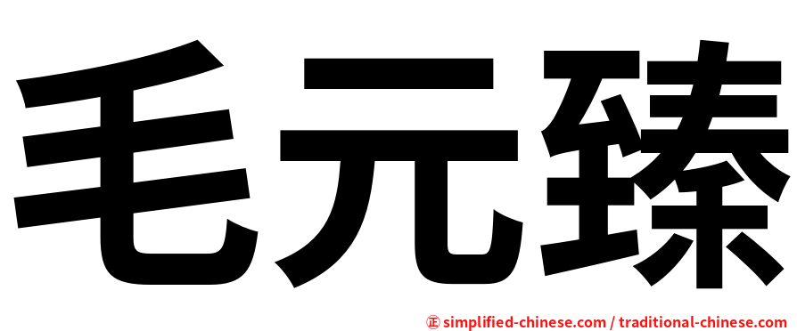 毛元臻