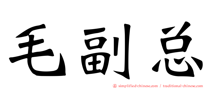毛副总
