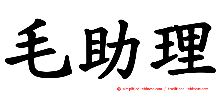 毛助理
