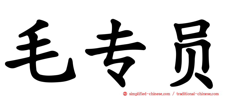 毛专员