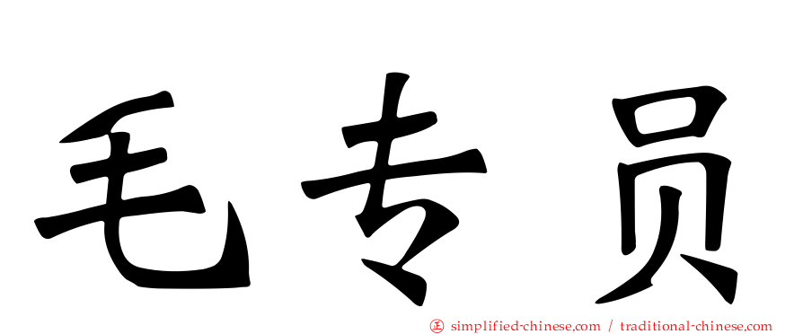 毛专员