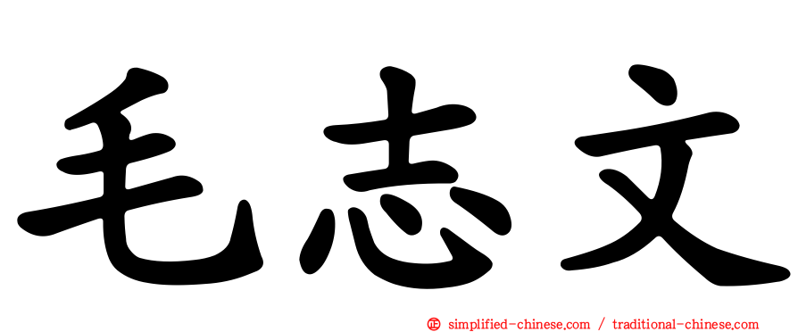 毛志文
