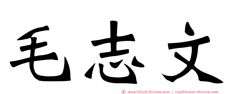 毛志文