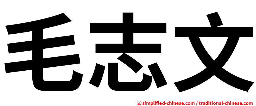 毛志文
