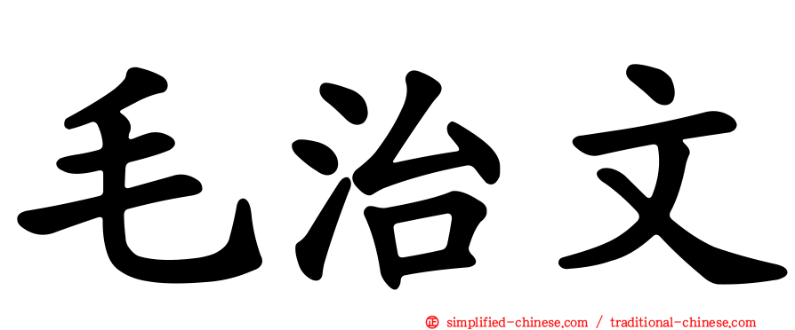 毛治文