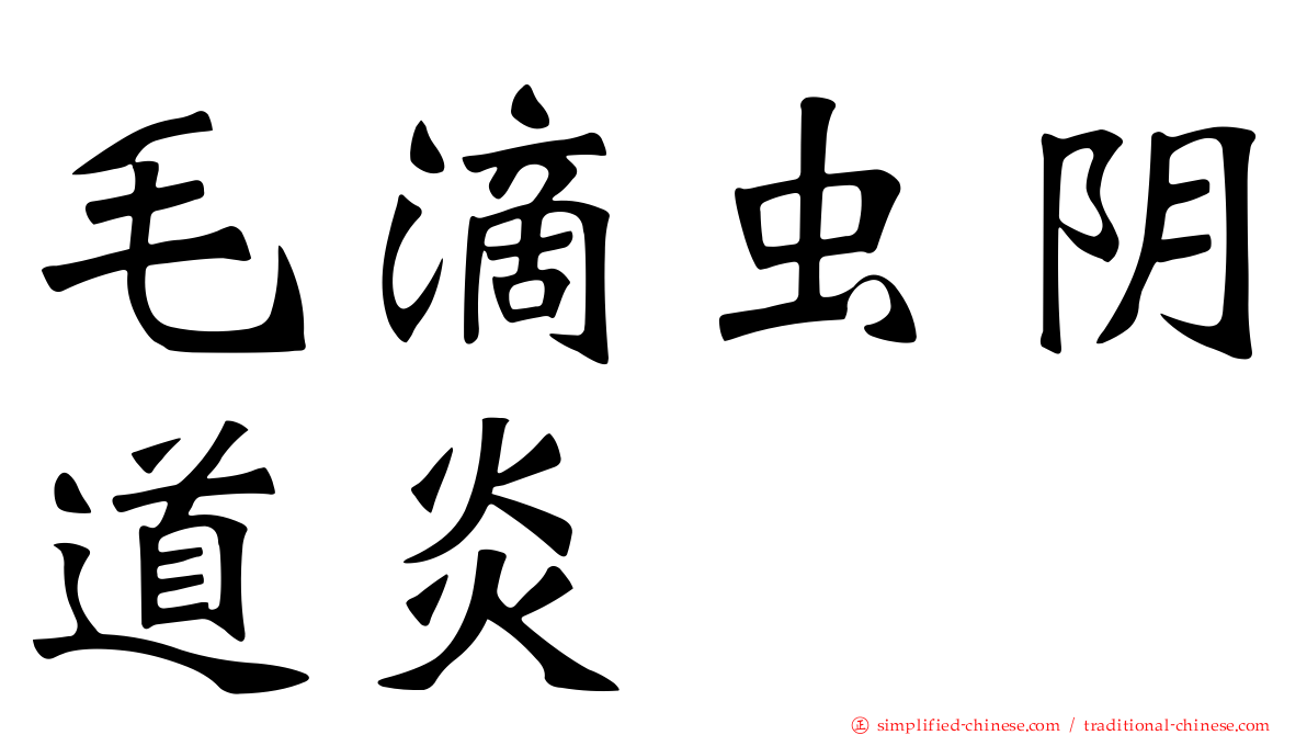 毛滴虫阴道炎