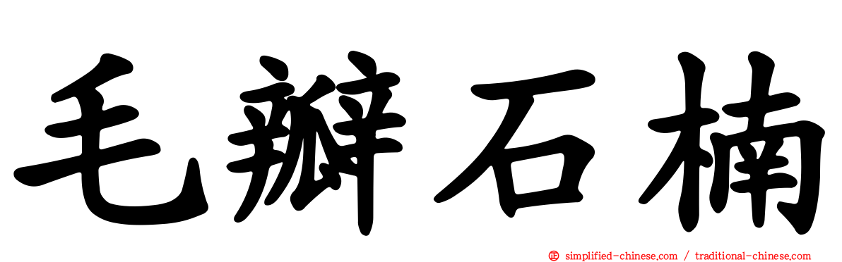 毛瓣石楠