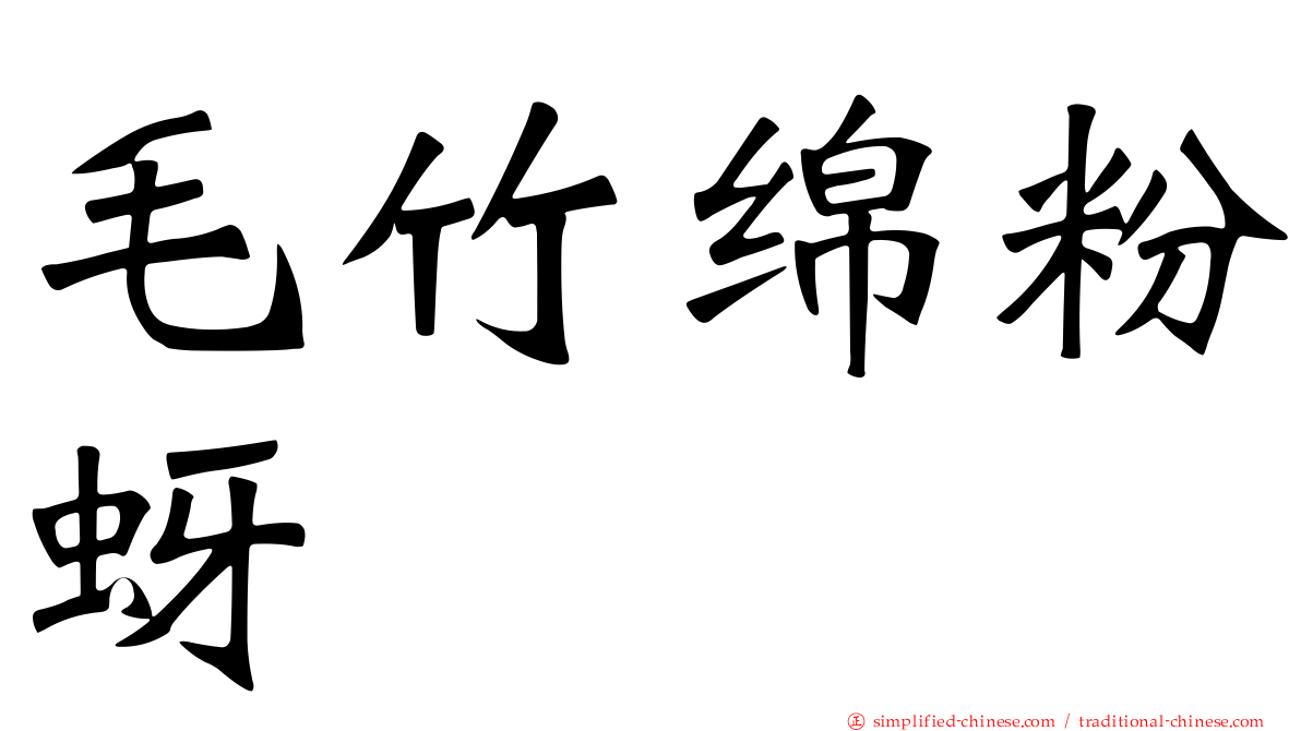 毛竹绵粉蚜