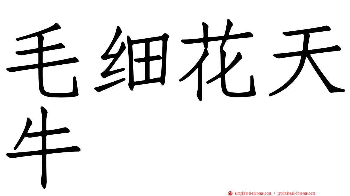 毛细花天牛