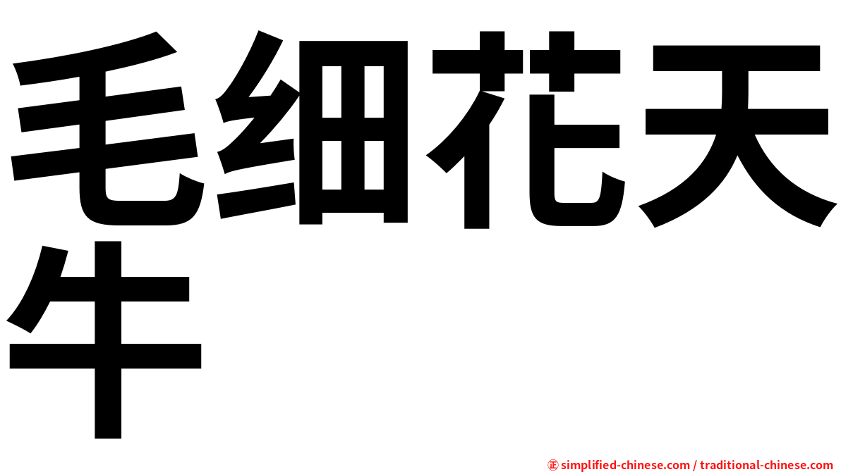 毛细花天牛