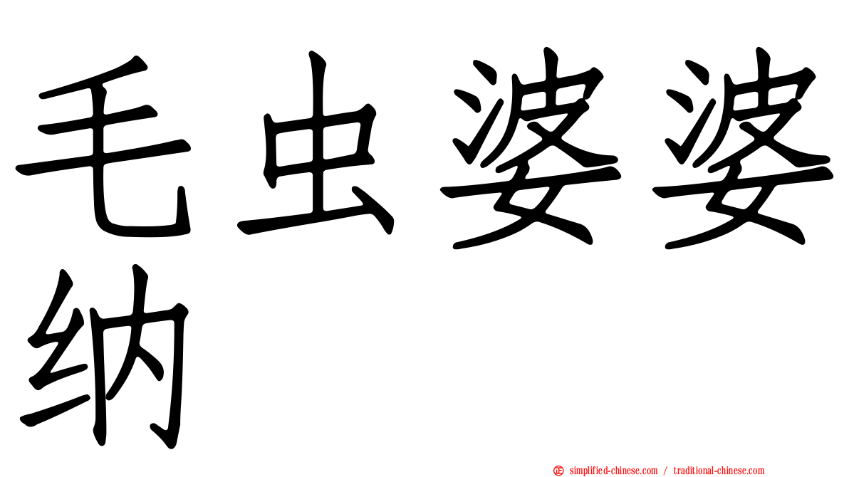 毛虫婆婆纳