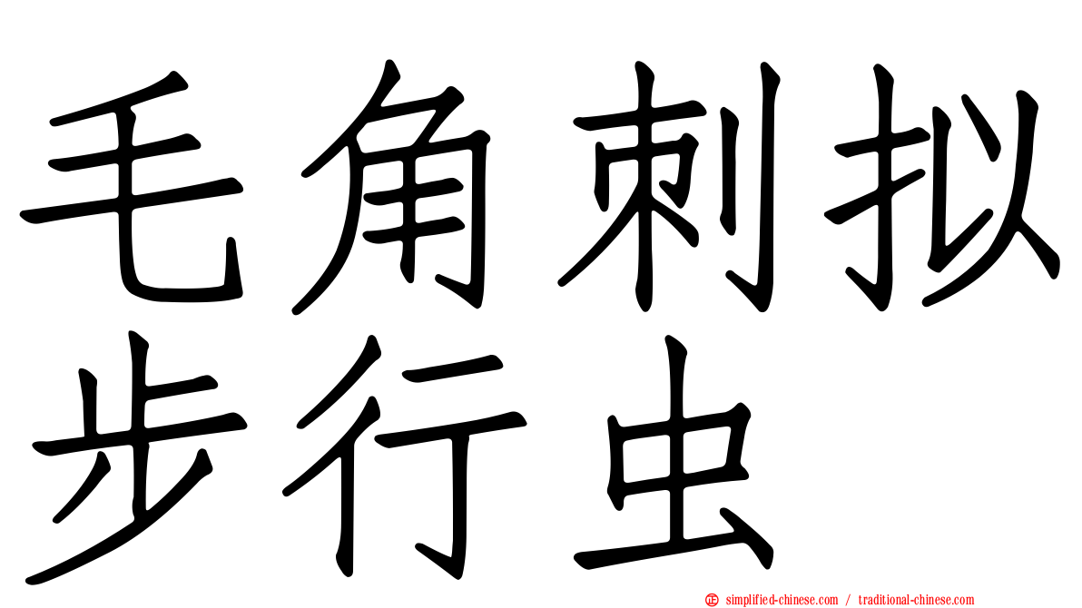 毛角刺拟步行虫
