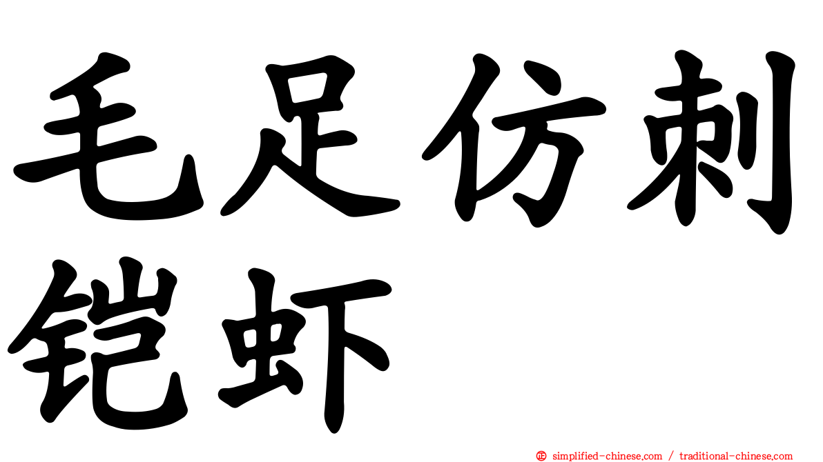 毛足仿刺铠虾