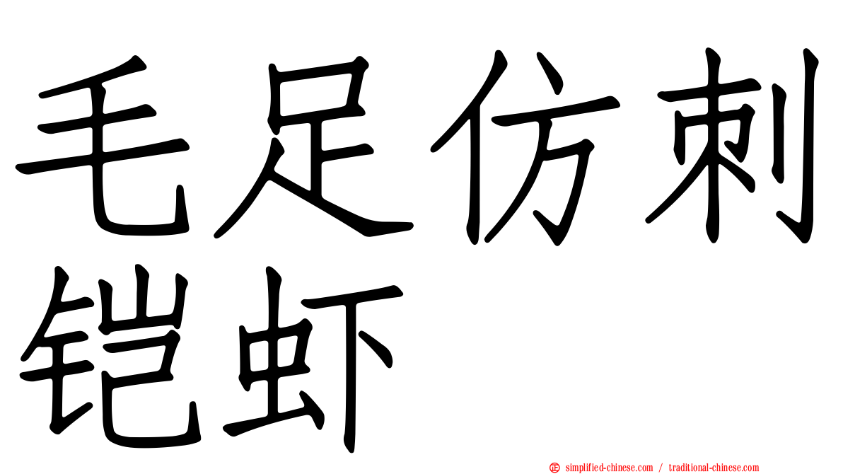 毛足仿刺铠虾