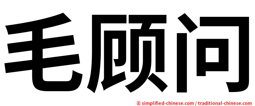 毛顾问