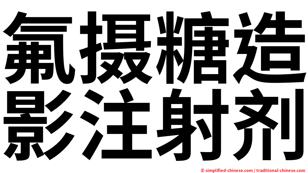 氟摄糖造影注射剂