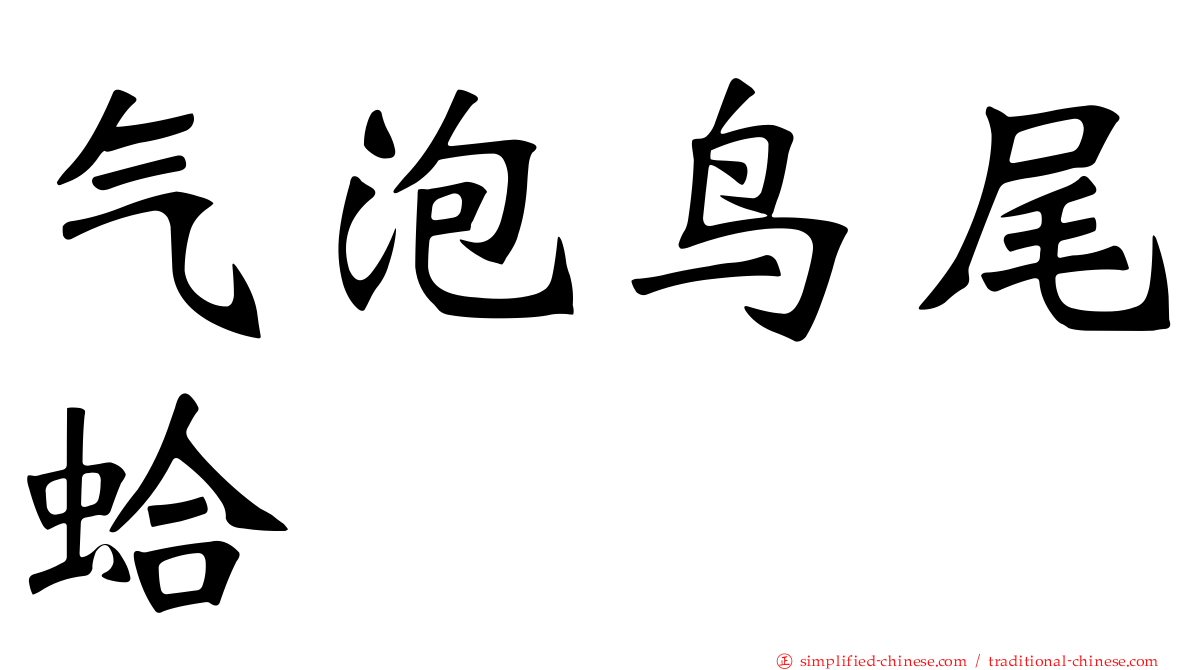 气泡鸟尾蛤