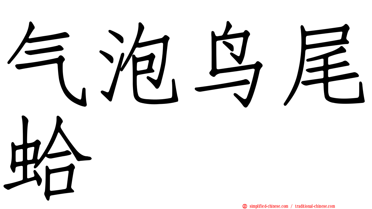 气泡鸟尾蛤