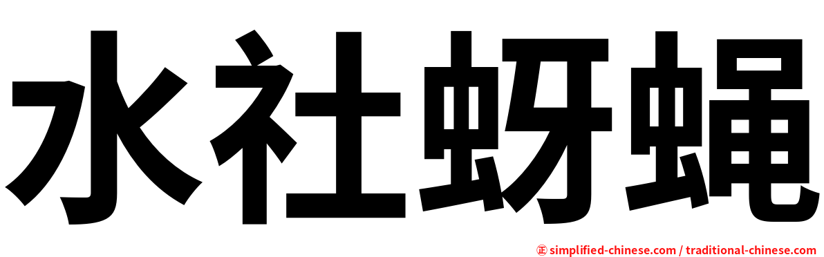 水社蚜蝇